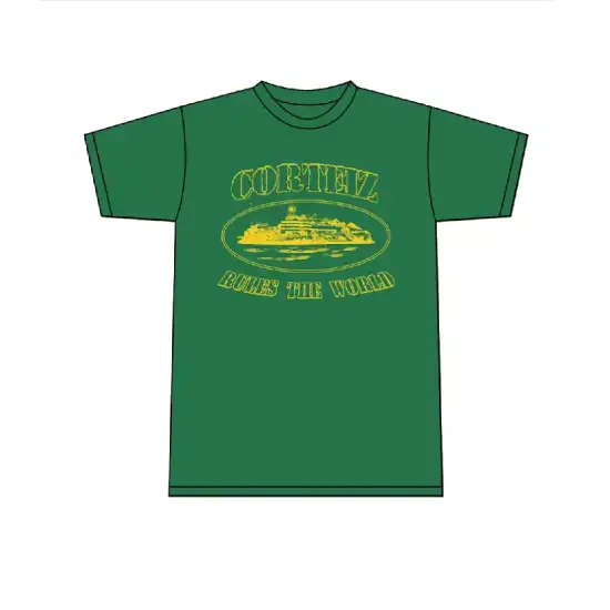 Corteiz 2019 OG Alcatraz T Shirt Forest Green