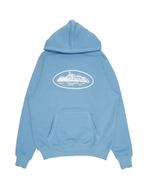 Corteiz Alcatraz Hoodie Blue