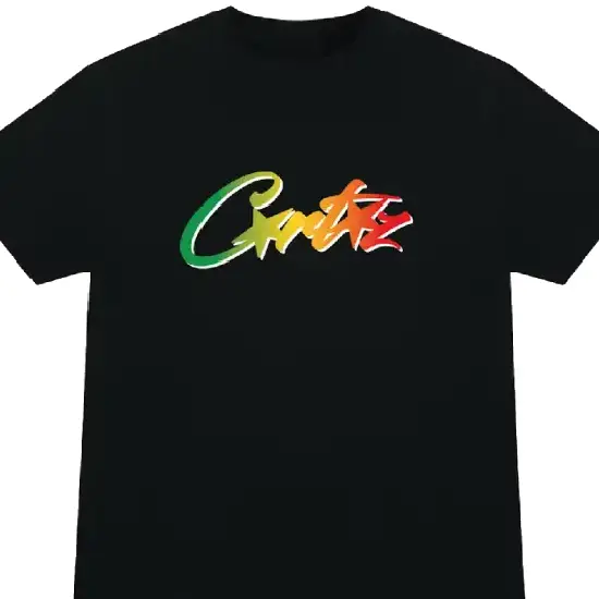 Corteiz Allstarz Gradient Carni T Shirt Black