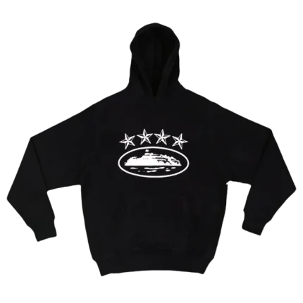 Corteiz Black Alcatraz Hoodie