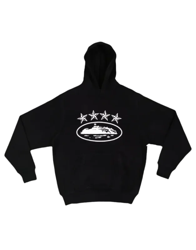 Corteiz Black Alcatraz Hoodie