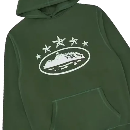 Corteiz Green Alcatraz Hoodie